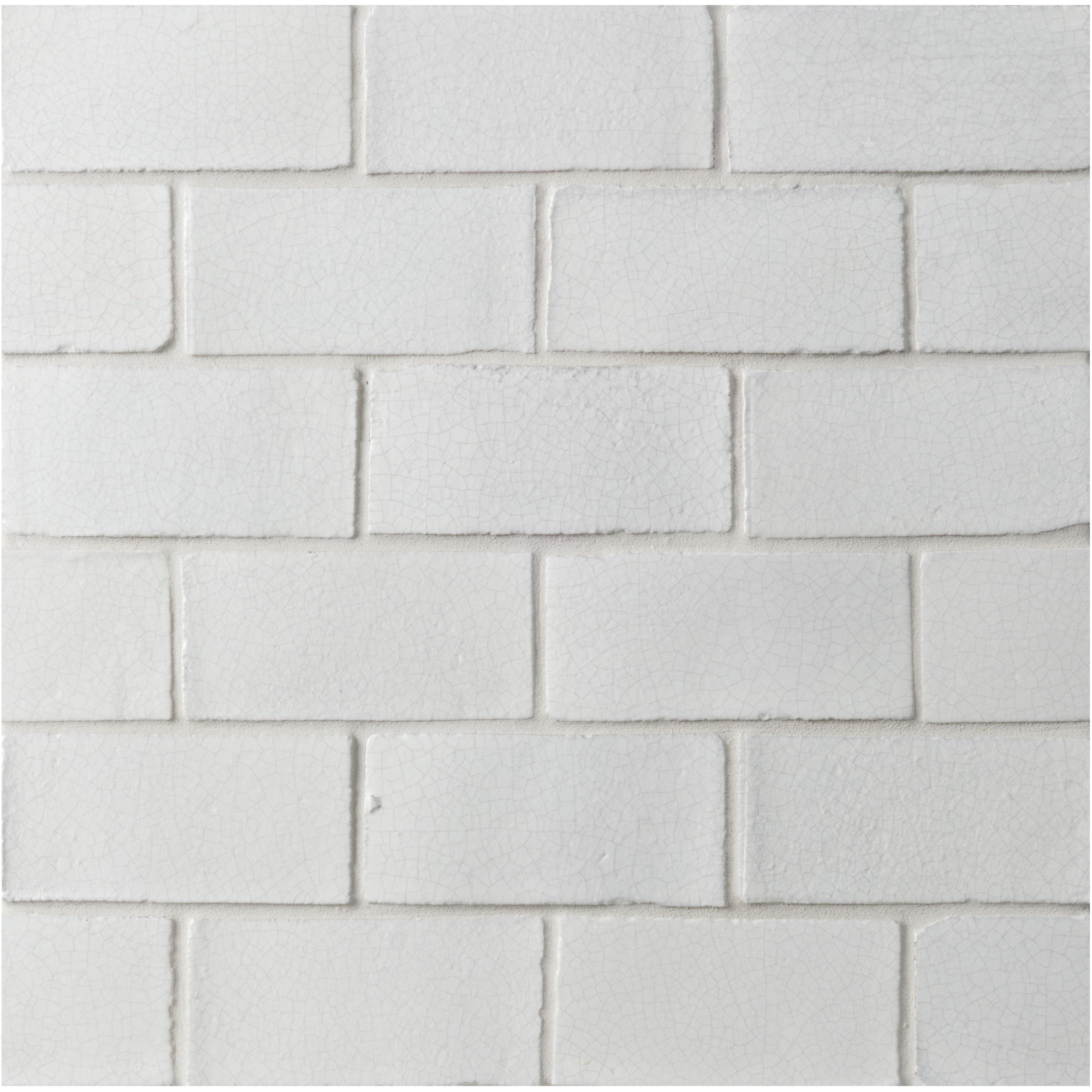Handcraft Modern 3"x6" Vintage White Matte Crackle