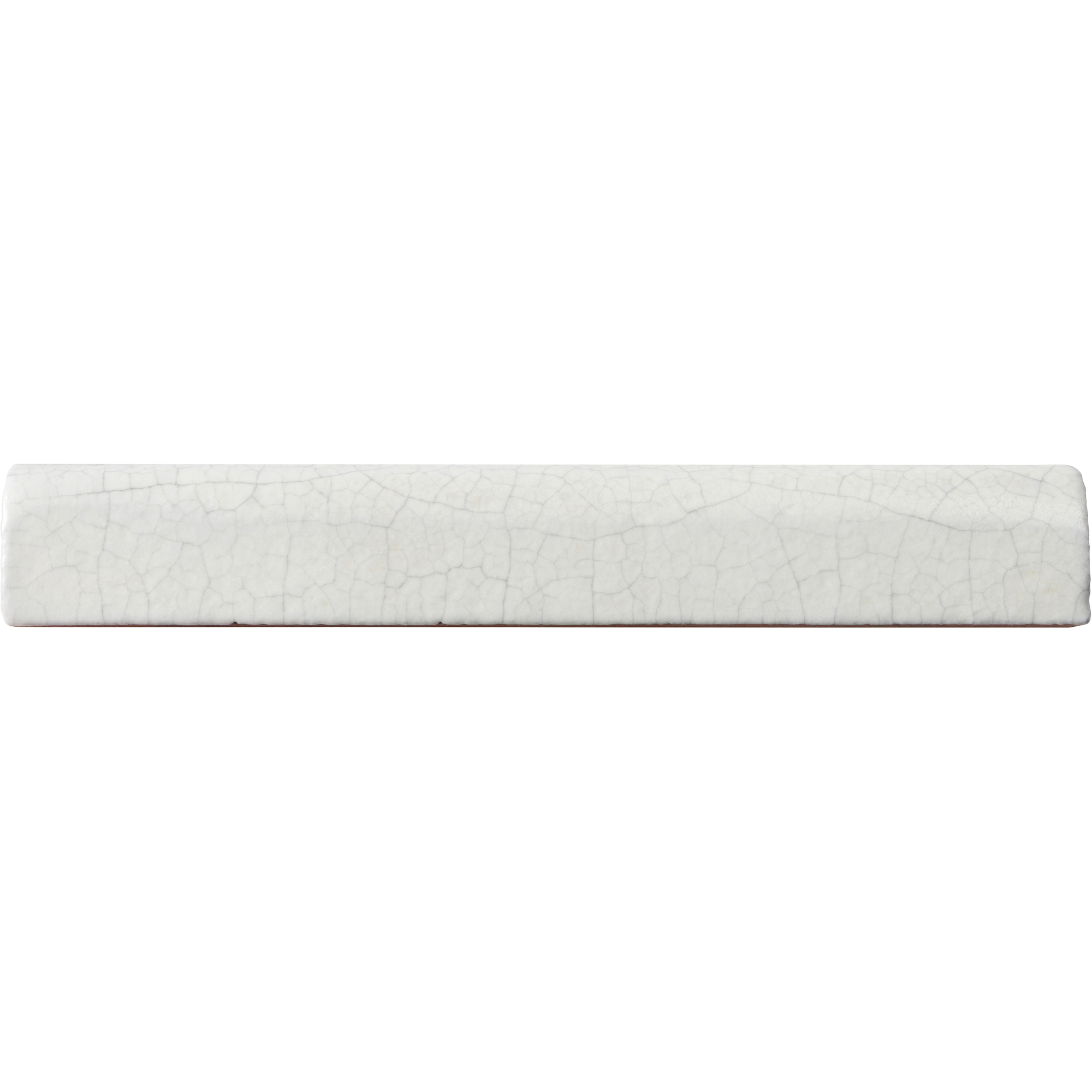 Handcraft Modern Bullnose 1x6 Vintage White Matte Crackle