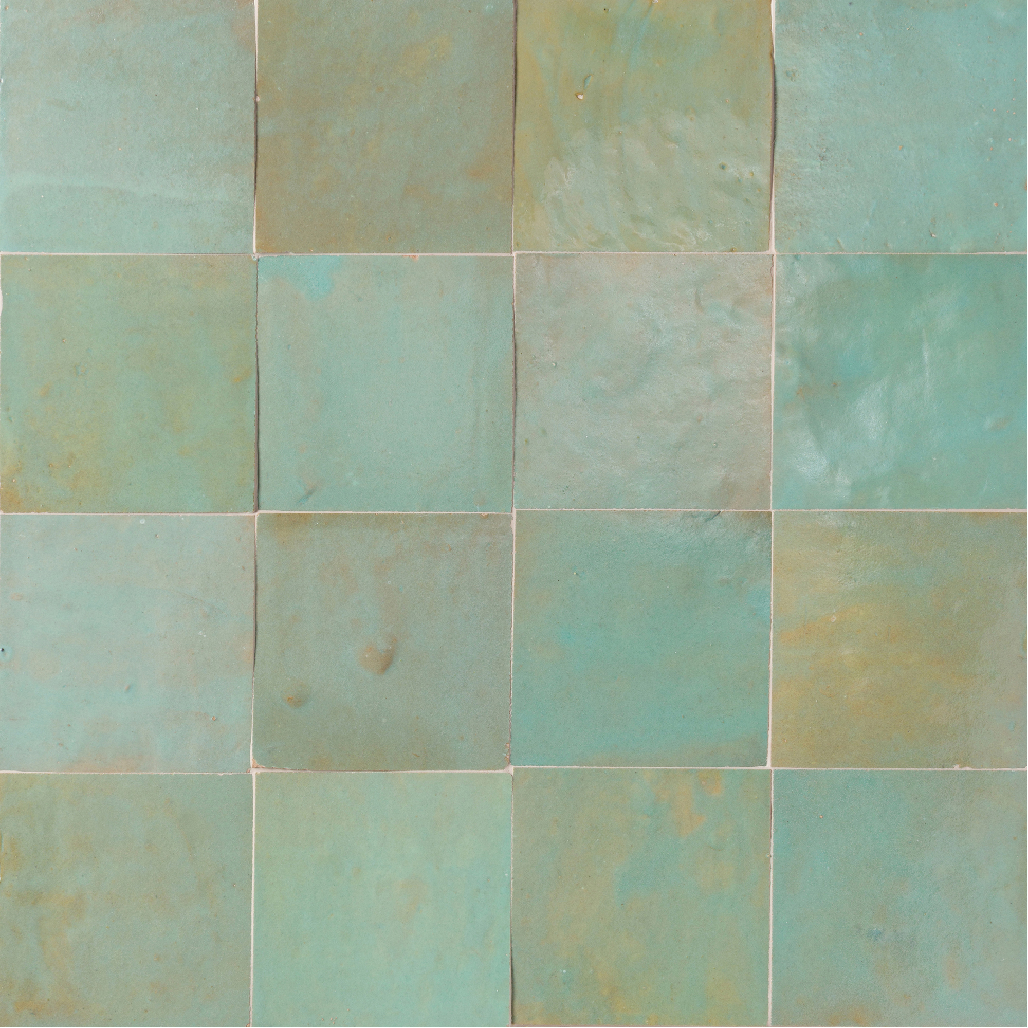 Zel Zellige Classic 4"x4" Aquamarine Gloss