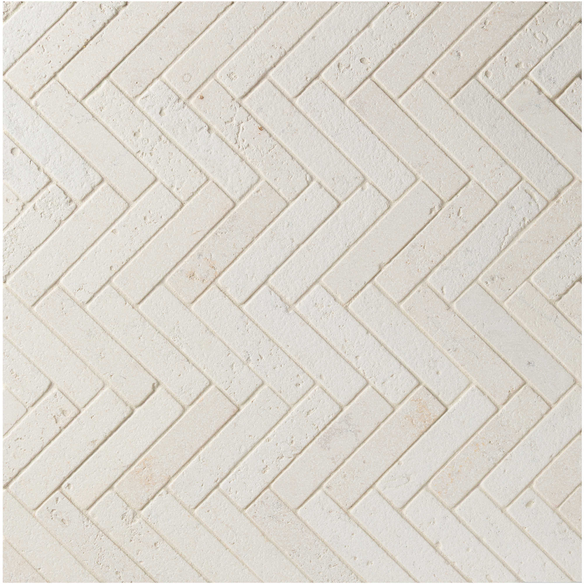 Pierre Sud Herringbone Mosaic 1x4 Creme Bordeaux Tumbled