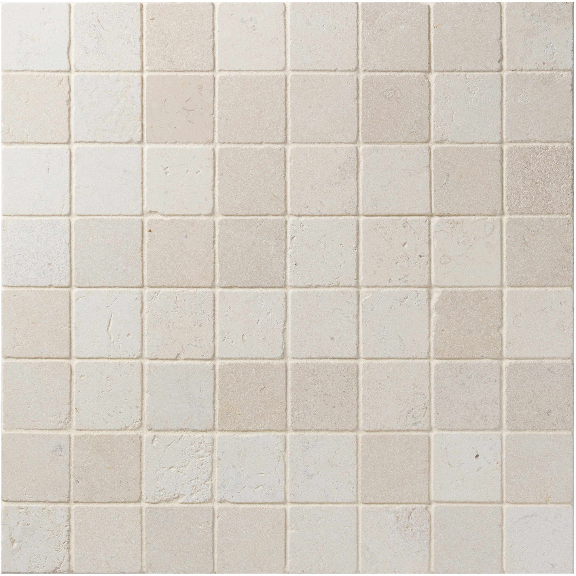 Pierre Sud Mosaic 2x2 Creme Bordeaux Tumbled