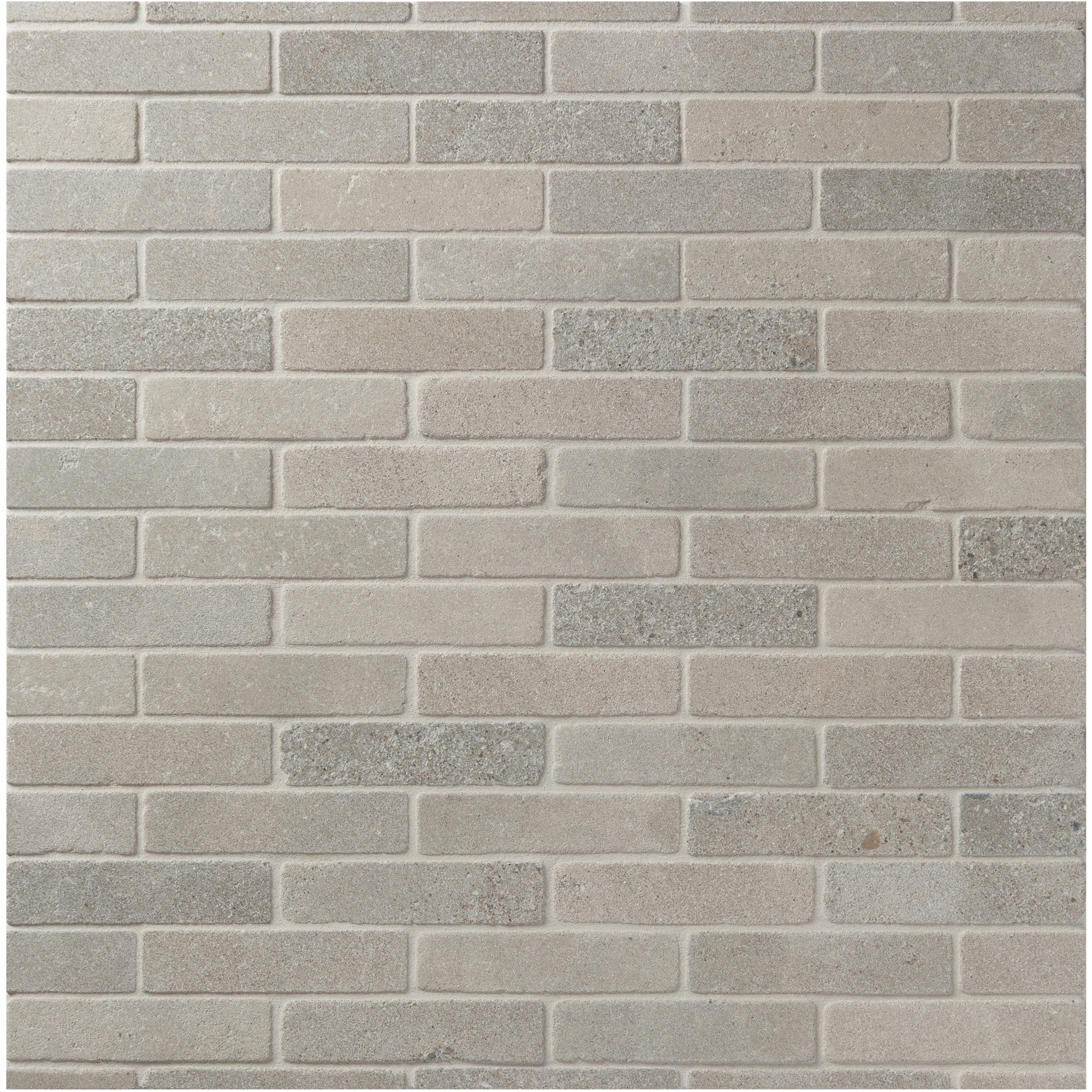 Pierre Sud Offset Mosaic 1x4 Argent Tumbled
